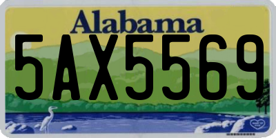 AL license plate 5AX5569