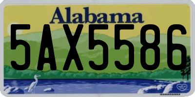 AL license plate 5AX5586