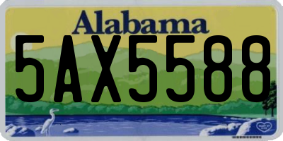 AL license plate 5AX5588