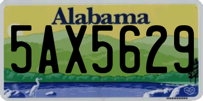 AL license plate 5AX5629