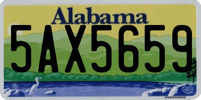 AL license plate 5AX5659