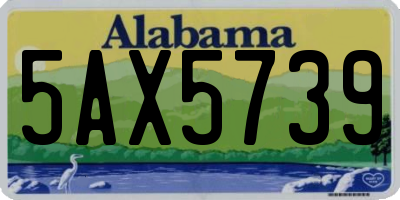 AL license plate 5AX5739
