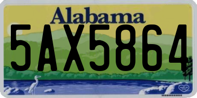 AL license plate 5AX5864