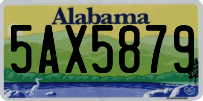 AL license plate 5AX5879