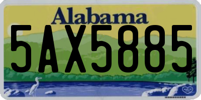 AL license plate 5AX5885