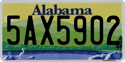 AL license plate 5AX5902