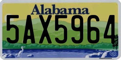 AL license plate 5AX5964