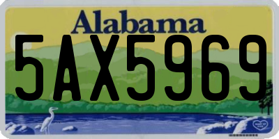 AL license plate 5AX5969
