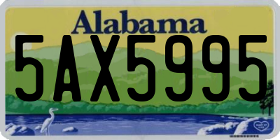 AL license plate 5AX5995