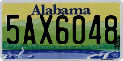 AL license plate 5AX6048