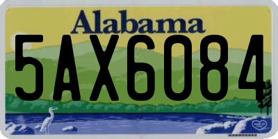 AL license plate 5AX6084