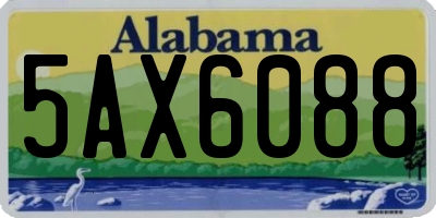 AL license plate 5AX6088