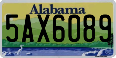 AL license plate 5AX6089
