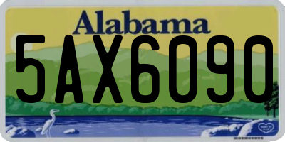 AL license plate 5AX6090