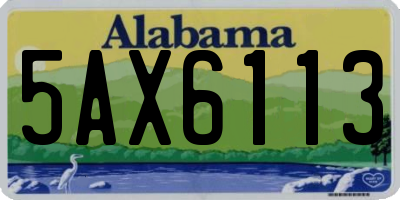 AL license plate 5AX6113