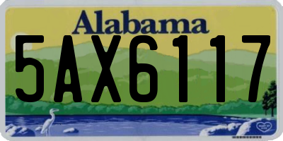 AL license plate 5AX6117