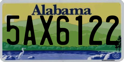AL license plate 5AX6122