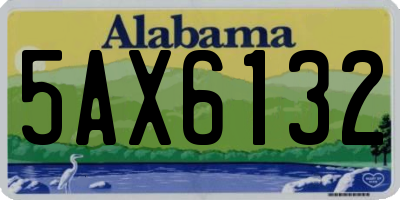 AL license plate 5AX6132