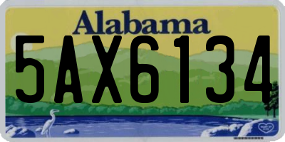 AL license plate 5AX6134