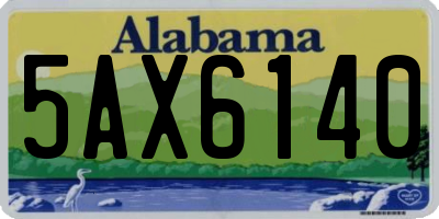 AL license plate 5AX6140