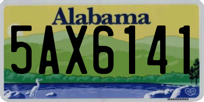 AL license plate 5AX6141