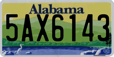 AL license plate 5AX6143