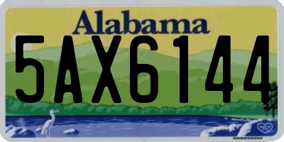 AL license plate 5AX6144