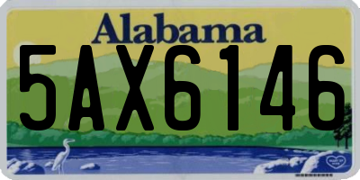 AL license plate 5AX6146