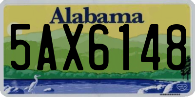 AL license plate 5AX6148