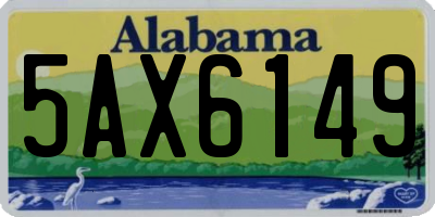 AL license plate 5AX6149