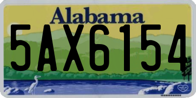 AL license plate 5AX6154