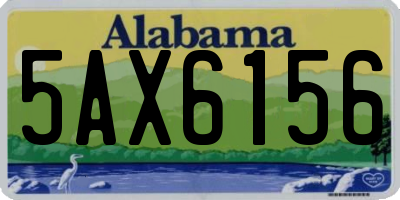 AL license plate 5AX6156