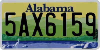AL license plate 5AX6159