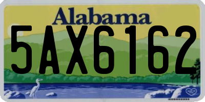 AL license plate 5AX6162