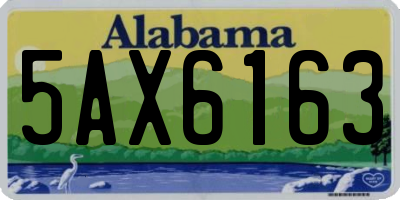 AL license plate 5AX6163