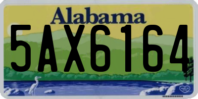 AL license plate 5AX6164