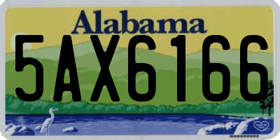 AL license plate 5AX6166