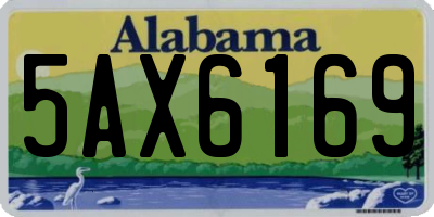 AL license plate 5AX6169