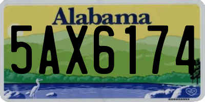 AL license plate 5AX6174