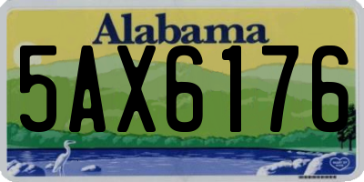 AL license plate 5AX6176