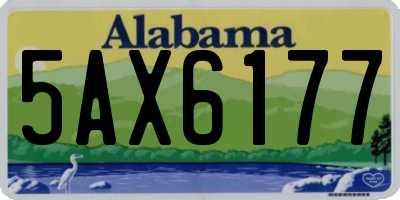 AL license plate 5AX6177