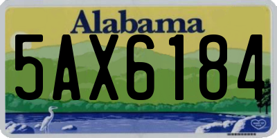 AL license plate 5AX6184
