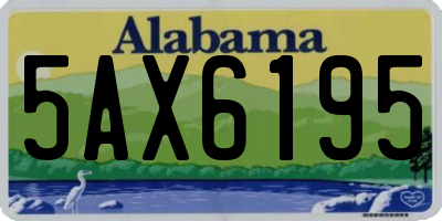 AL license plate 5AX6195