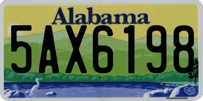 AL license plate 5AX6198