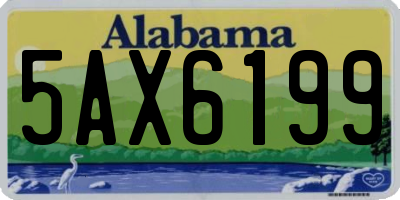 AL license plate 5AX6199