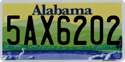 AL license plate 5AX6202