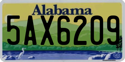 AL license plate 5AX6209