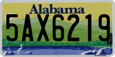 AL license plate 5AX6219