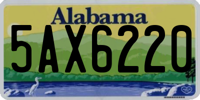 AL license plate 5AX6220