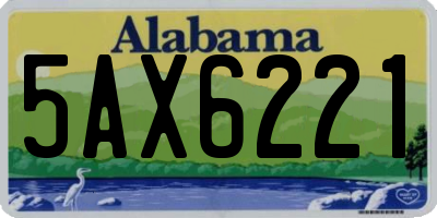 AL license plate 5AX6221